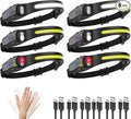 Headlamp Rechargeable 6Pack, 230° Wide Beam LED Headlamp, 7Mode Headlamps by KYEKIO