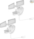 HALO Next Gen AC Plug & Cord LED Security Floodlight, Twin Head w/Motion Sensing by HALO