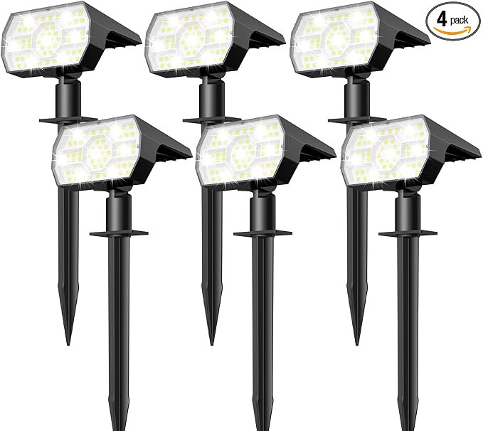 NYMPHY Solar Lights Outdoor Waterproof IP68, 56 LED 3 Lighting Modes Solar by NYMPHY