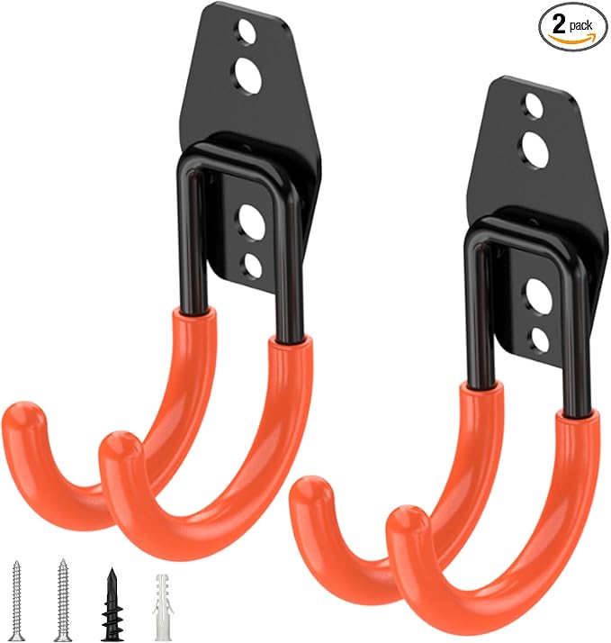 TICONN 2 Pack Heavy Duty Garage Hooks, Steel Utility Wall Storage Hooks by TICONN