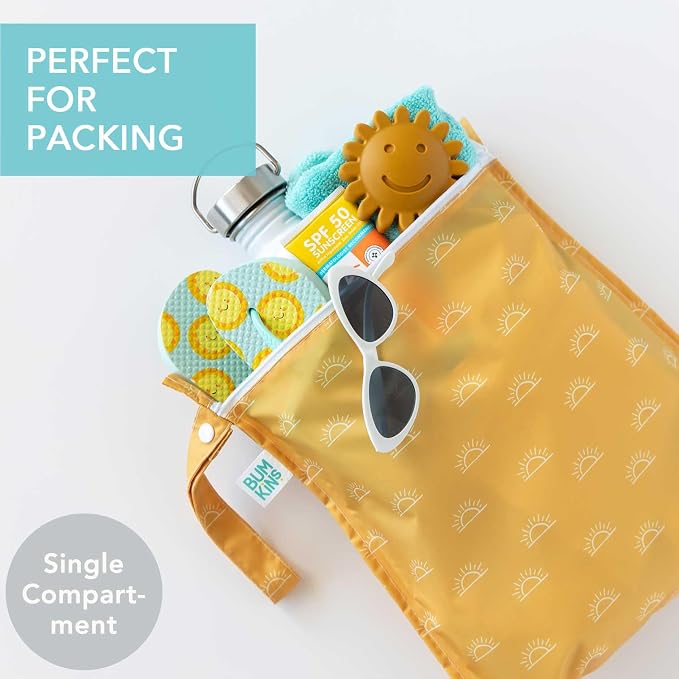 Bumkins - Waterproof Wet Bag - For Baby, Swim Suit, Cloth Diapers, Pump Parts - Image 2