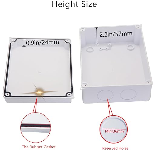 Junction Box Dustproof Waterproof IP65 ABS Plastic Electrical Boxes, Indoor & - Image 4