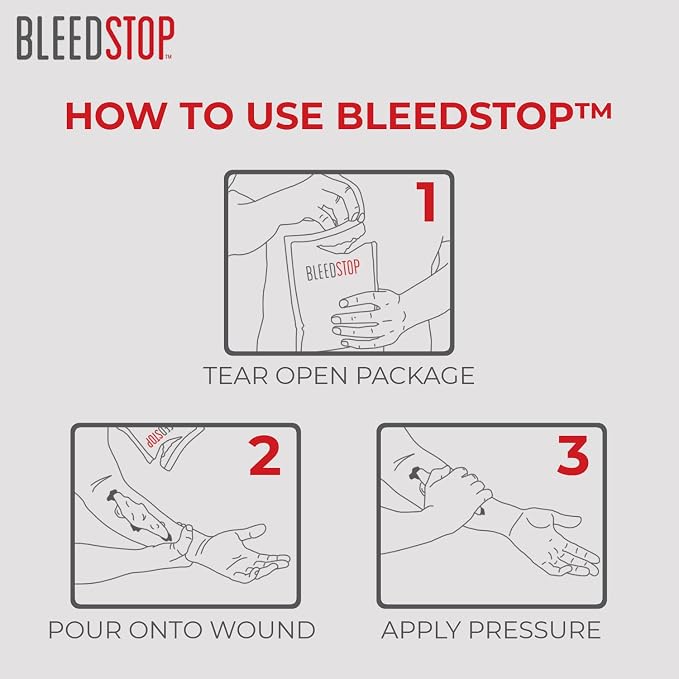 BleedStop First Aid Bleeding Control Powder – Rapid Blood Clotting - Image 4