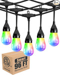 Lightdot 96FT Outdoor RGB String Lights, Outside Hanging Light Waterproof by LightdotLighting