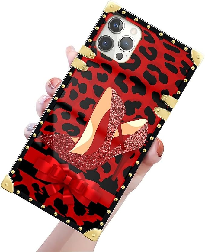 Compatible with iPhone 12 Pro Max Case, Elegant High Heels Luxury Golden - Image 3