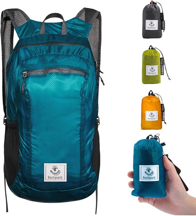 4Monster Hiking Daypack, Water Resistant Lightweight Packable Backpack by 4Monster