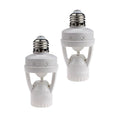 2pcs Motion Activated Light Sockets, E26/E27 Screw in Add on/Off Motion Sensor by LPHUMEX