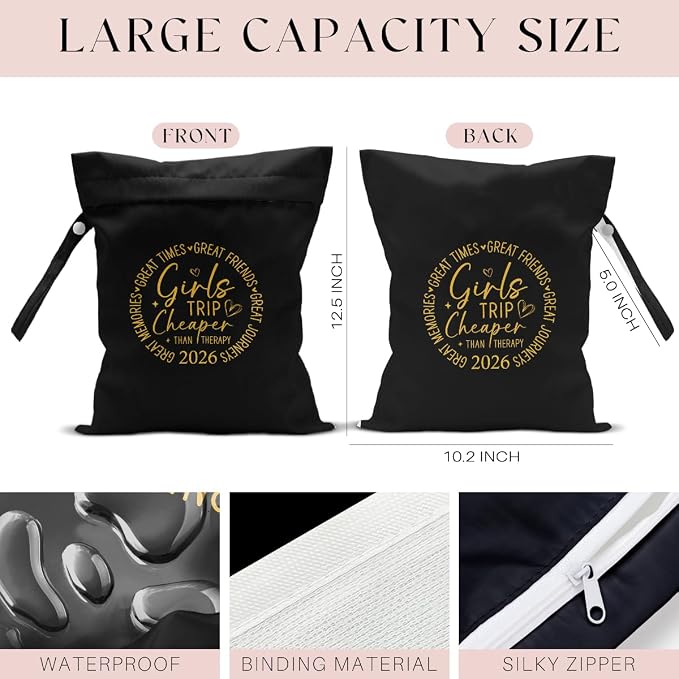 Girls Trip Gifts Wet Dry Bag, Beach Bag Wet Bag Favors, - Image 2