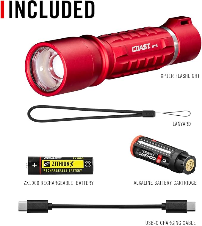 Coast XP11R 2600 Lumen USB-C Rechargeable LED Flashlight - Image 6