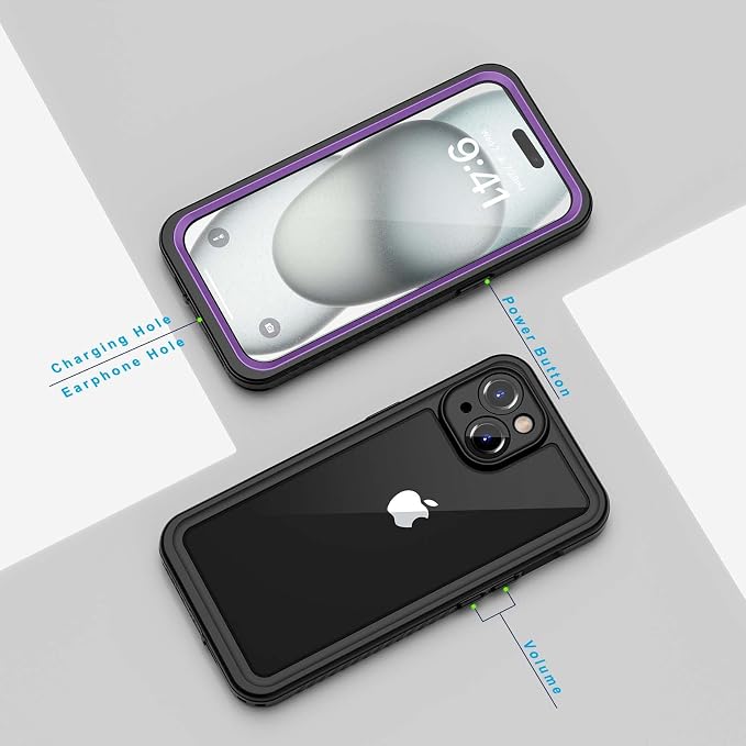 Lanhiem for iPhone 15 Plus Case, IP68 Waterproof Dustproof Shockproof Cases - Image 6