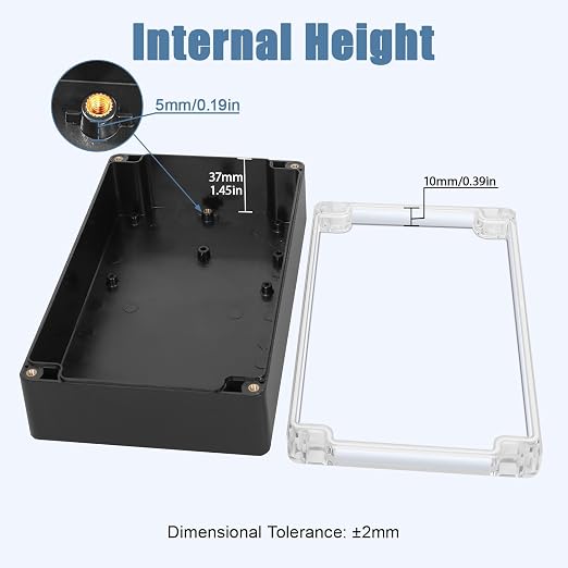 LeMotech Project Box ABS Plastic IP65 Waterproof Dustproof Electrical Junction - Image 3