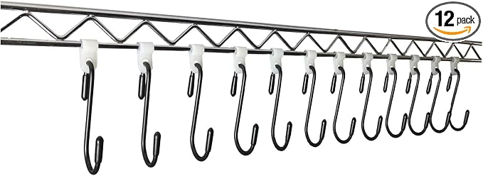 Anti Drop Wire Shelving S Hooks Metal Rack Hangers Untensil Hanging Hooks by Crhexpva