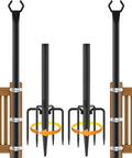 NUERPO 2 Pack String Light Poles, Metal Poles by NUERPO