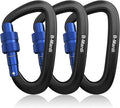 B-Mardi Carabiner Clips Heavy Duty 12kN-Lightweight Locking Carabiners by B-Mardi