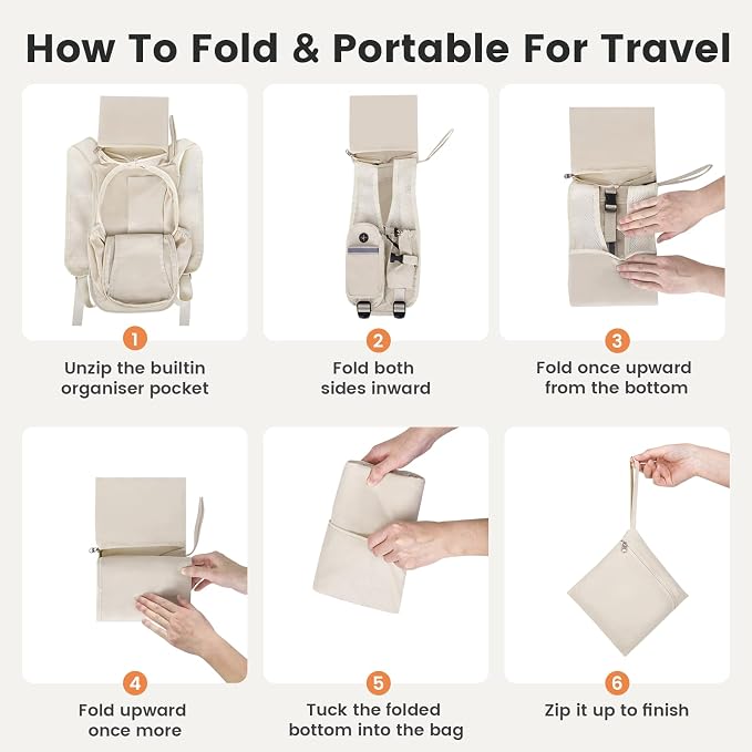 Small Hiking Backpack 15L- Lightweight Packable Foldable Backpack - Image 7