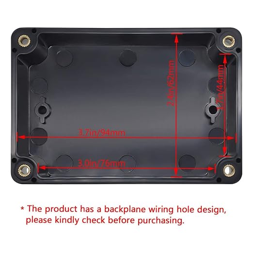 LeMotech Junction Box IP65 Waterproof Project Box Dustproof ABS Plastic - Image 2