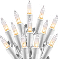 Minetom Clear Christmas Lights Set 100 Count 20 Feet Incandescent Bulb Mini by Minetom