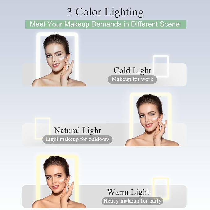 FUNTOUCH Rechargeable Travel Makeup Mirror - Image 4