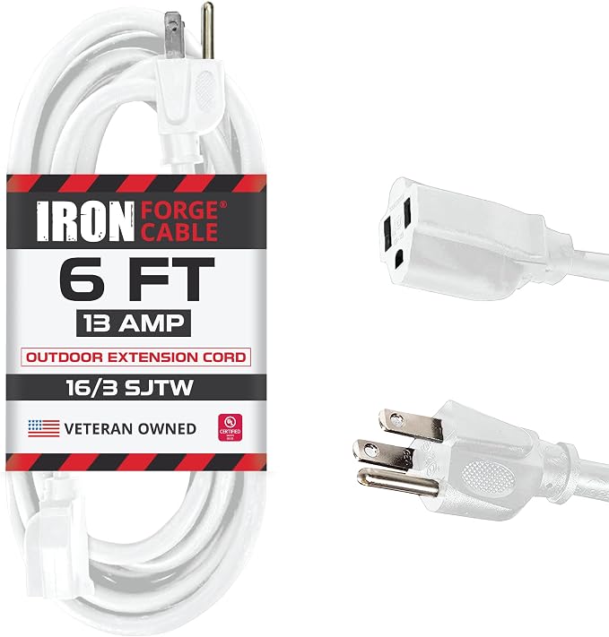 Iron Forge Cable Weatherproof 6 Ft Outdoor Extension Cord by IronForgeCable