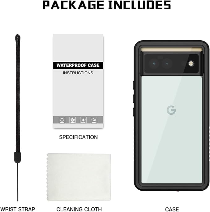 Lanhiem for Google Pixel 6 Case, IP68 Waterproof Dustproof - Image 9