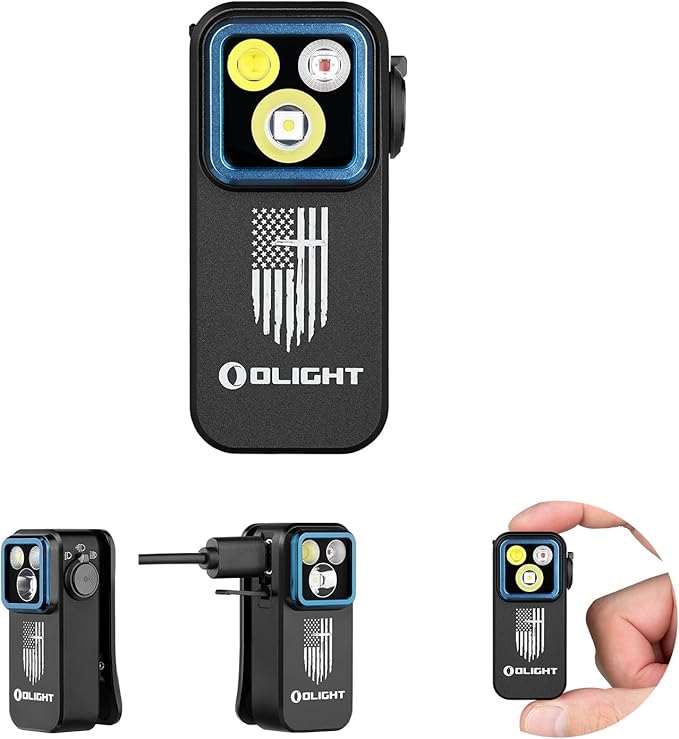 OLIGHT Oclip Pro EDC Flashlight Clip-on Light, Rechargeable 500 Lumens by OLIGHT