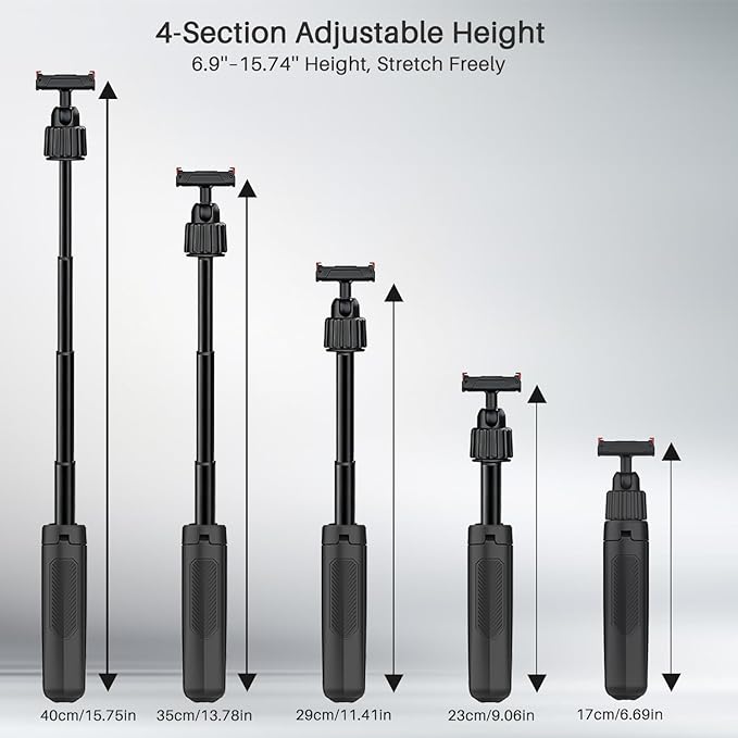 15.7" Extendable Magnetic Selfie Stick Tripod - Image 5