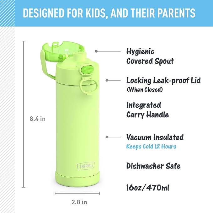 THERMOS FUNTAINER 16 Ounce Stainless Steel Vacuum Insulated Bottle - Image 2