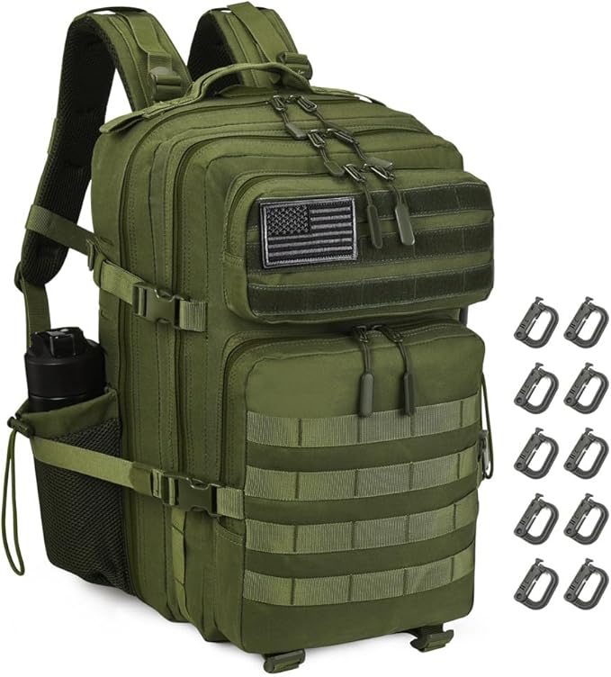 45L Tactical Backpack for Men Women, Military Assault Pack by R.SASR