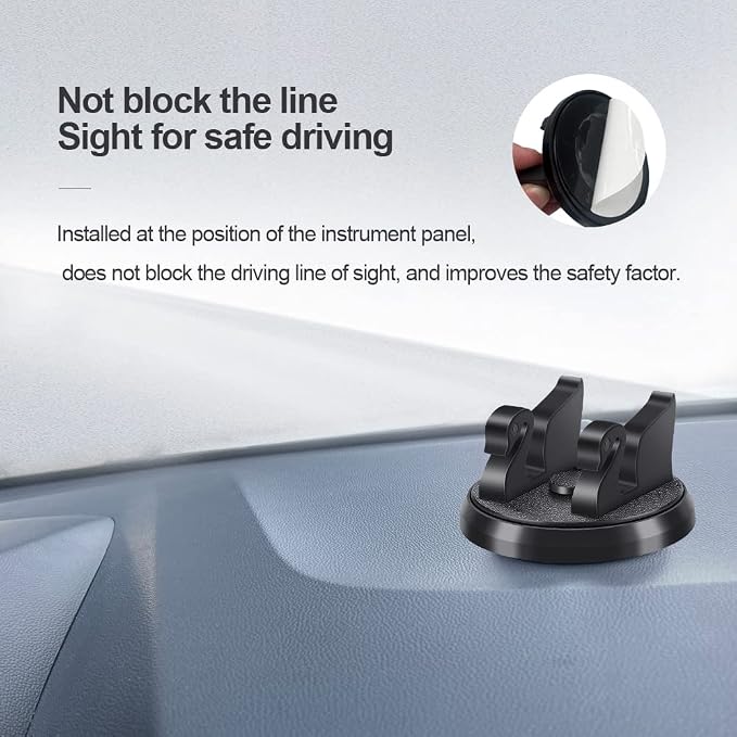 Dashboard Phone Holder for Car Vertical Horizontal 360 Rotate, Cell Phone - Image 4