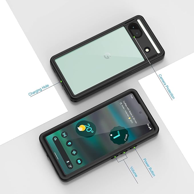 Lanhiem for Google Pixel 6a Case, IP68 Waterproof Dustproof - Image 6