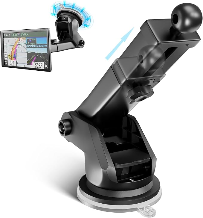 EWAY 2PCS for Garmin GPS Mount w/Telescopic Extension Arm, Replacement Dash by EWAY