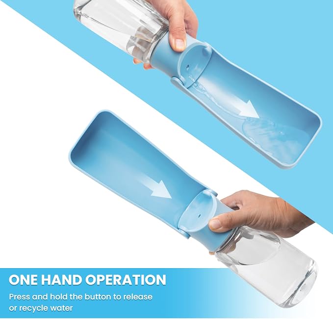Portable Dog Water Bottle, Foldable Dog Water Bottle Leak Proof Dispenser - Image 4