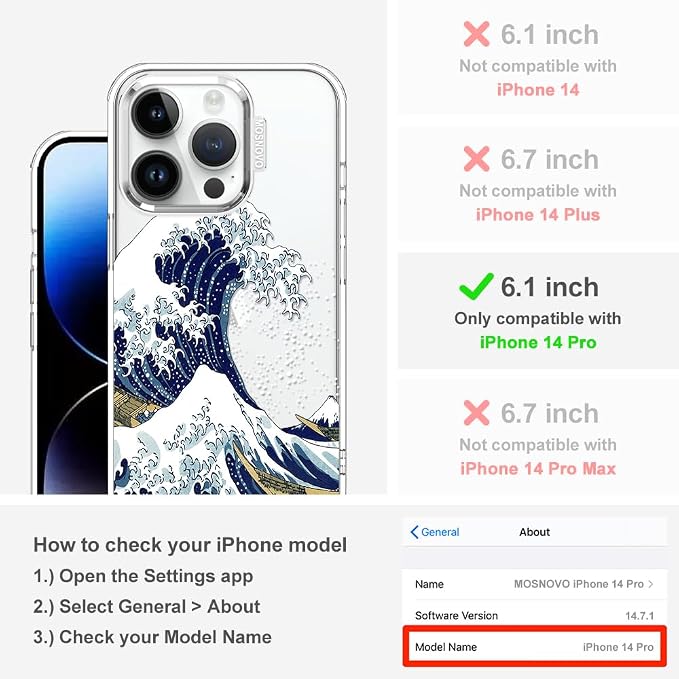 MOSNOVO Case for iPhone 14 Pro - Image 2