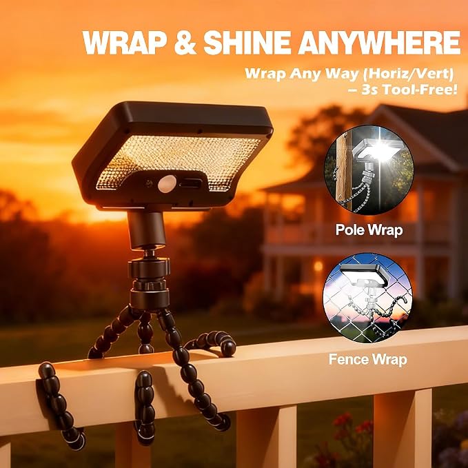 Solar Lights, Outdoor Solar Motion-Activated Light - Image 2