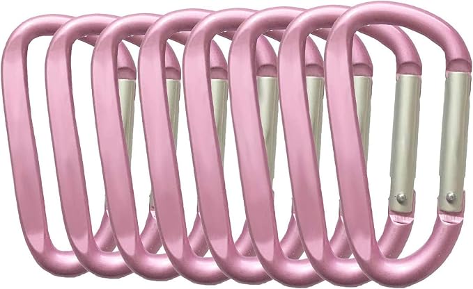 LESHIRY Large Carabiners Keychain 3" Aluminum D Shape Premium Durable D-Ring by LESHIRY