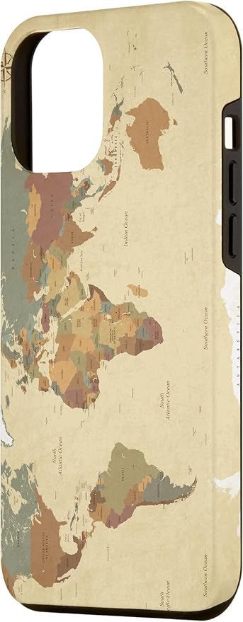 Globe Map Smartphone Cell Cover Gift World Map Pattern Phone Case - Image 2