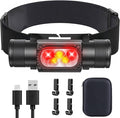 Headlamp Rechargeable, 2000 Lumen Super Bright LED Head Lamps by Rugtol