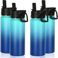 Volhoply 18oz Insulated Water Bottle Bulk 4 Pack, Kids Stainless Steel Water by LiveFully%EF%BC%8CDrinkFreely%E2%80%94KeepGoingwithVolhoply%EF%BC%81