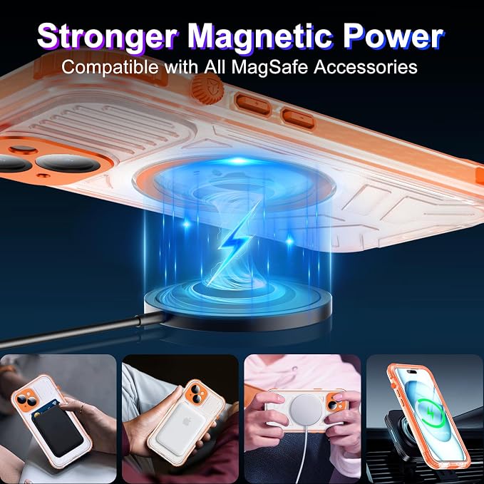 2025 New Magnetic Case for iPhone 15 Case Waterproof, Built-in Screen Protector - Image 2