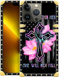 Compatible with iPhone 13 Pro Max Case, Praying Cross Hands Luxury Golden by Unknown