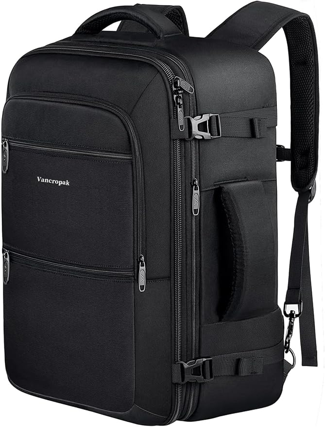 Vancropak 35L Carry on Bags for Airplanes, Luggage Backpack for Travel - Image 9