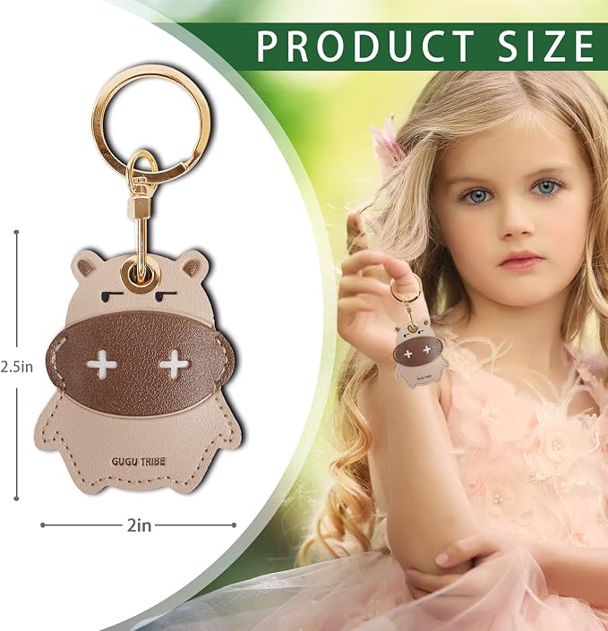 Leather Keychain Case Holder Compatible - Image 2