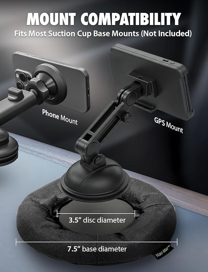 Bracketron NavMat Portable GPS Dash Pad Converts Windshield GPS Mount into - Image 7
