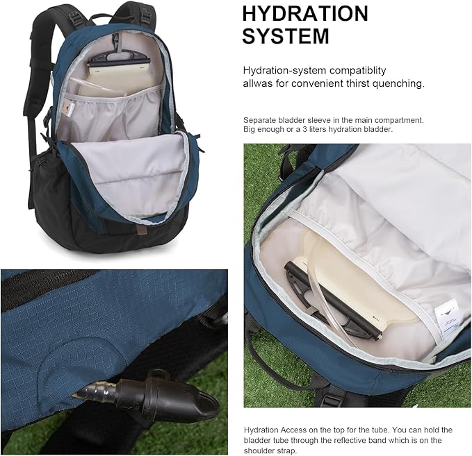 MOUNTAINTOP 30L Hiking Backpack, Men Women Camping Backpack, Lightweight - Image 4