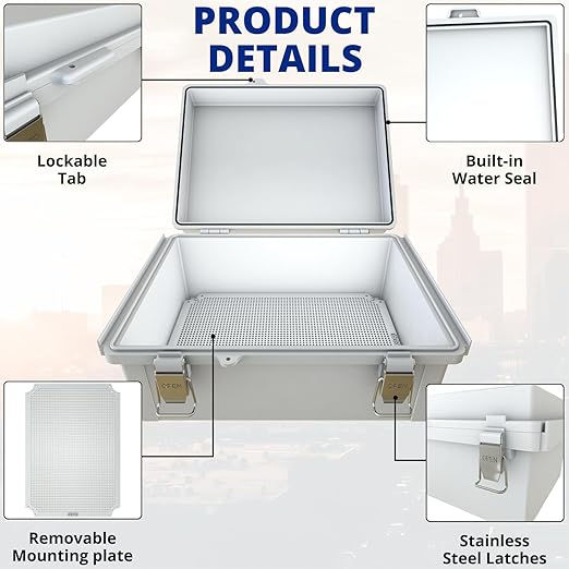 MAKERELE Grey Electrical Junction Box - Image 4