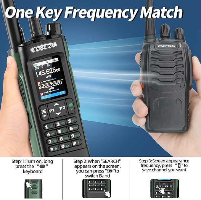 BAOFENG UV-32 Ham Radio Long Range 10W Rechargeable Walkie Talkies UV32 5RM K5 - Image 5