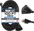 Iron Forge Cable 100 Ft Black Extension Cord by IronForgeCable