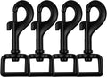 Garwor Heavy Duty Swivel Snap Hooks Black Electrophoresis Coating 3/4" 4 Pcs by Garwor