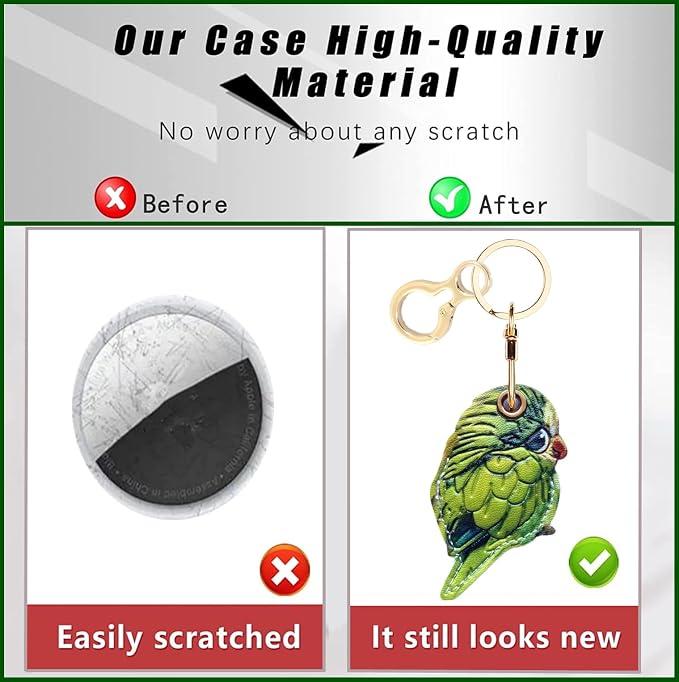 Leather Keychain Holder Case Compatible - Image 3