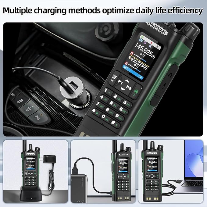 BAOFENG UV-32 Ham Radio Long Range 10W Rechargeable Walkie Talkies UV32 5RM K5 - Image 6